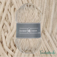 Durable Velvet 2212 Linen - világos drapp zsenília fonal - light beige chenille yarn - 2