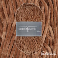 Durable Velvet 2218 Hazelnut - mogyoróbarna zsenília fonal - brown chenille yarn - 2