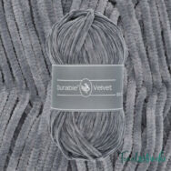 Durable Velvet 2232 Light Gray - szürke zsenília fonal - chenille yarn - 2