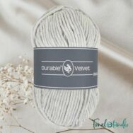 Durable Velvet 415 Chateau Gray - halványszürke zsenília fonal - chenille yarn - 02