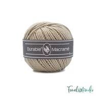 Durable Macrame 2212 Linen - lenfehér makramé zsinórfonal - ecru twisted cotton cord