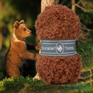 Durable Teddy 2208 Cayenne - barna buklé fonal - brown hairy fluffy yarn - 02