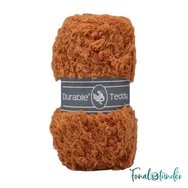 Durable Teddy 2210 Caramel - barna buklé fonal - brown hairy fluffy yarn