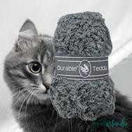 Durable Teddy 2235 Ash - hamuszürke buklé fonal - gray hairy fluffy yarn - 02 Durable Teddy 2235 Ash - hamuszürke buklé fonal - gray hairy fluffy yarn - 02