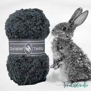 Durable Teddy 2237 Charocal - sötétszürke buklé fonal - dark gray hairy fluffy yarn - 02 Durable Teddy 2237 Charocal - sötétszürke buklé fonal - dark gray hairy fluffy yarn - 02