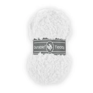 Durable Teddy 310 White - krémfehér buklé fonal - hairy fluffy yarn