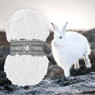 Durable Teddy 310 White - krémfehér buklé fonal - hairy fluffy yarn