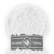 Durable Teddy 310 White - krémfehér buklé fonal - hairy fluffy yarn