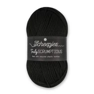 Scheepjes Truly Scrumptious 301 Charocal Ice cream - fekete öko akril fonal - eco yarn blend