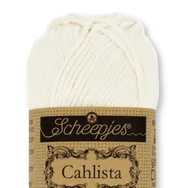 Scheepjes Cahlista 105 Bridal White - fehér pamut fonal - cotton yarn