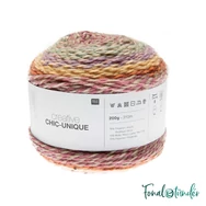 Rico Chic-Unique 002 Fire - gardient yarn - gyapjú keverék fonal