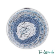 Rico Chic-Unique 017 Blue - gardient yarn - gyapjú keverék fonal