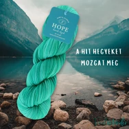 Simy's Hope DK - green hand-dyed merino wool yarn - kézzel festett zöld gyapjú fonal