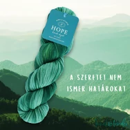 Simy's Hope DK 06 - green hand-dyed merino wool yarn - kézzel festett zöld gyapjú fonal