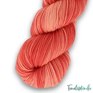 Simy's Hope DK 12 - orange hand-dyed merino wool yarn - kézzel festett narancssárga gyapjú fonal