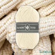 Durable Soqs 2172 Cream krémfehér gyapjú zoknifonal - ecru wool socks yarn