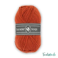 Durable Soqs 2239 Brick - piros sárga gyapjú zoknifonal - red wool socks yarn