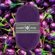 Durable Soqs 271 Violet - lila gyapjú zoknifonal - wool socks yarn