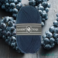 Durable Soqs 321 Navy - mélykék gyapjú zoknifonal -  blue wool socks yarn