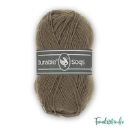 Durable Soqs 404 Deep Taupe - szürkés barna gyapjú zoknifonal - wool socks yarn