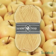 Durable Soqs 409 Bleached Sand - világossárga gyapjú zoknifonal - wool socks yarn