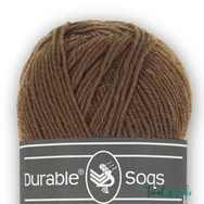 Durable Soqs 413 Mustang - sötétbarna  gyapjú zoknifonal - brown wool socks yarn