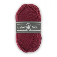 Durable Soqs 414 Anemone - céklavörös gyapjú zoknifonal - deep red wool socks yarn