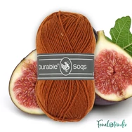 Durable Soqs 417 Bombay Brown - barna gyapjú zoknifonal - wool socks yarn