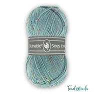 Durable Soqs Tweed 2134 Vintage Green - fakózöld gyapjú zoknifonal - wool socks yarn