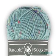 Durable Soqs Tweed 2134 Vintage Green - fakózöld gyapjú zoknifonal - wool socks yarn