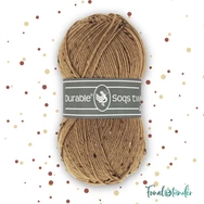 Durable Soqs Tweed 2218 Hazelnut - mogyoró barna gyapjú zoknifonal - wool socks yarn