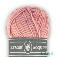 Durable Soqs Tweed 225 Vintage pink - fakó rózsaszín gyapjú zoknifonal - wool socks yarn