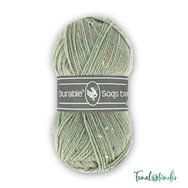 Durable Soqs Tweed 402 Seagrass - fakózöld gyapjú zoknifonal - green wool socks yarn