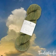 Scheepjes Skies Light 116 Cumulonimbus - green cotton yarn - zöld fonal