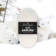 Scheepjes Little Darling 401 Ice Bear - chenille yarn - fehér zsenília fonal