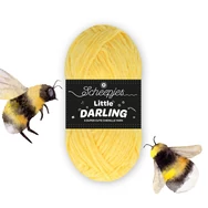 Scheepjes Little Darling 402 Bumble Bee - chenille yarn - sárga zsenília fonal