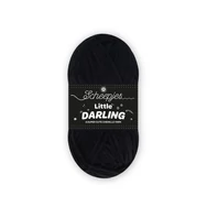 Scheepjes Little Darling 410 Panda - chenille yarn - fekete zsenília fonal