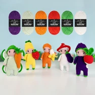 Scheepjes Little Darlin Veggie Patch Yarn Pack - 8 gombolyag fonal  - 8 balls of yarn