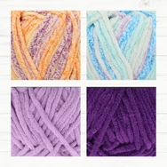 Scheepjes Little Darling Lollipop Lane - chenille yarn pack - zsenília fonal csomag
