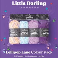 Scheepjes Little Darling Lollipop Lane - chenille yarn pack - zsenília fonal csomag