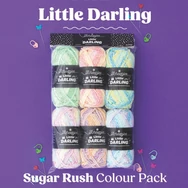 Scheepjes Little Darling Sugar Rush - chenille yarn pack - zsenília fonal csomag