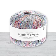 Rico - Make it Tweed - 001 Multicolor  - sokszínű kreatív tweed kiegészítő fonal