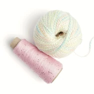 Creative Make It Blümchen 001 Pink - flitteres rózsaszín fonal