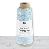 Creative Make It Blümchen 003 Aqua - flitteres világoskék fonal