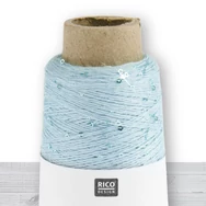 Creative Make It Blümchen 003 Aqua - flitteres világoskék fonal