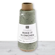 Creative Make It Blümchen 019 Silver - flitteres ezüst szürke fonal