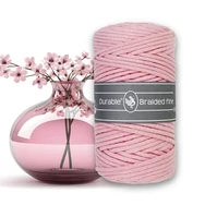 Durable Braided Fine 203 Light Pink cotton cord - rózsaszín zsinórfonal - 3mm