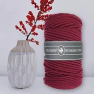 Durable Braided Fine 222 Bordeaux cotton cord - bordó zsinórfonal - 3mm