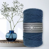 Durable Braided Fine 370 Jeans cotton cord - kék zsinórfonal - 3mm