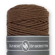 Durable Braided Fine 385 Coffee cotton cord - kávébarna zsinórfonal - 3mm
